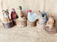 Taille-crayons manuels personnalisables en bois sculpté faits à la main, écologiques, motif petit animal, vente en gros pour salles de classe et écoles mondiales