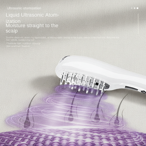 Peine Capilar con Atomización Ultrasónica y EMS, Masajeador de Cuero Cabelludo con LED, Cepillo con Pulverizador de Niebla para el Cuidado del Cuero Cabelludo y Rejuvenecimiento del Cabello - Product Image 1