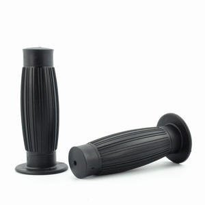 มือจับมอเตอร์ไซค์แบบย้อนยุคขนาด7/8 "22มม. ด้ามจับยางสำหรับรถฮาร์เลย์ทรัฟเฟิลมอเตอร์ <span class=keywords><strong>CB400</strong></span> CG125คาเฟ่ออกแบบได้ตามต้องการ - Product Image 3