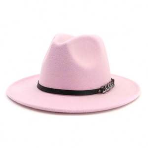 X3021 Sombrero Fedora Unisex de Lana, Gorra Jazz, Sombrero Panamá de Lana Degradado, Sombrero de Fieltro con Impresión Digital - Product Image 3