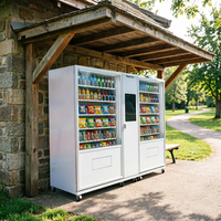 Distributeurs automatiques de snacks et de boissons avec écran tactile, paiement mobile et accepteur de billets