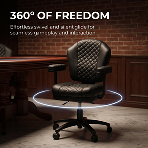 Silla <span class=keywords><strong>de</strong></span> Casino Resistente, Silla <span class=keywords><strong>de</strong></span> Juego Giratoria 360° para Mesa <span class=keywords><strong>de</strong></span> Póker y Máquina <span class=keywords><strong>Tragamonedas</strong></span>, Reposabrazos Estable, Envío Rápido en 15 Días - Product Image 5