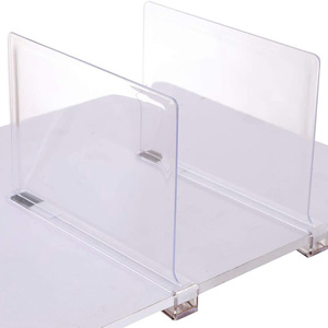 Clair Acrylique Diviseurs D'<span class=keywords><strong>étagère</strong></span> Placards Tablettes <span class=keywords><strong>Séparateur</strong></span> pour Placard En Bois - Product Image 3