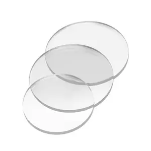 丙烯酸圈，定制圆形丙烯酸有机玻璃圆盘，透明或彩色丙烯酸圈圆形实心丙烯酸块底座