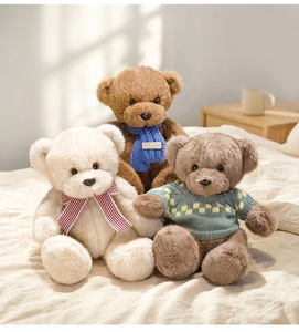 Peluche en coton PP, jouet en peluche, ours en peluche mignon, ours en peluche assis avec écharpe pour enfants - Product Image 2