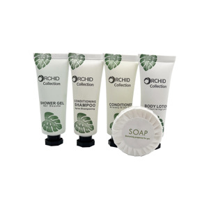 Articles de toilette d'hôtel de luxe en gros à prix avantageux pour les chambres d'hôtes, shampooing et <span class=keywords><strong>gel</strong></span> <span class=keywords><strong>douche</strong></span> jetables bon marché pour hôtel, personnalisés avec logo - Product Image 2