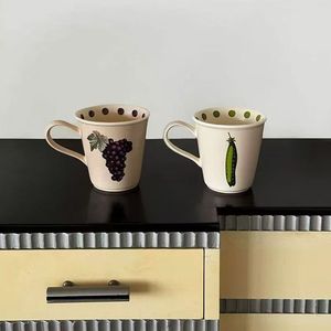 Hot New Frosted Eco-friendly Ceramic Mugs with Cartoon Patterns Food Safe Dishwasher & Microwave Safe Customizable Colors - Product Image 4