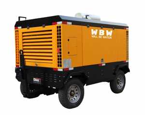 WBW 13 бар 17 бар Дизельный Портативный Мобильный винтовой воздушный компрессор высокого давления дизельный винтовой воздушный компрессор для пневматического перфоратора - Product Image 2