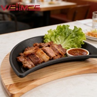 Plaque de cuisson en fonte pour grillades, idéale pour les steaks, compatible gaz et induction, pour la maison, la cuisine, les restaurants et la restauration