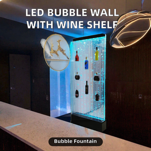 Panneaux muraux à bulles d'eau transparentes LED traditionnels en acrylique, cloison multifonctionnelle pour la décoration de fond de villa, bar, salon - Product Image 5