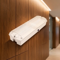 Notfall-LED-Fluchtwegleuchte Supermarkt Laufender Mann Innen/Außen IP65 Stahl Ni-Cd Batterie 220-240V AC 3H Notfall-Wandmontage