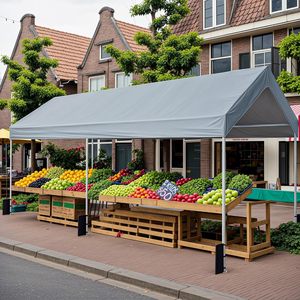 Tenda Carport Classica 3x6m con Telaio in Metallo, Resistente ai Raggi UV e Impermeabile, per Auto, SUV, Camion, Barca, <span class=keywords><strong>Garage</strong></span>, Riparo, Deposito, Prodotta in Cina - Product Image 5