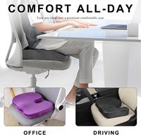 Coussin Ergonomique pour Chaise de Bureau, Siège de Voiture, Canapé – Oreiller Orthopédique en Mousse à Mémoire de Forme pour Soulagement de la Sciatique – Conception Écologique pour Lit