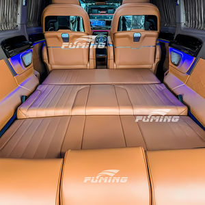 Accesorios de Mejora de Lujo para Mercedes-Benz Vito Sprinter Clase V, Asiento Aero de Cuero PU, Tercera Fila, <span class=keywords><strong>Sofá</strong></span> <span class=keywords><strong>Cama</strong></span> Plegable - Product Image 2