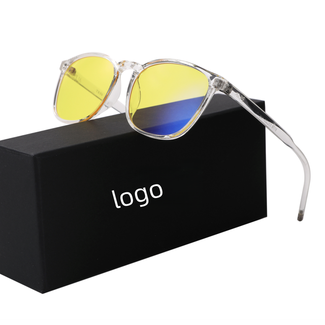 Gaming Glasses Anti Blue Light Blocking Filter TR90 Yellow Cr39 Lens Eye Protective Computer Radiation Protection  Glasses