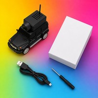 Voiture RC FPV 4 canaux à l'échelle 1:64 avec caméra HD contrôlée par application WiFi, mini SUV prêt à l'emploi pour jouer en intérieur et en extérieur
