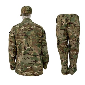 Ngoài trời Camo Ripstop chiến thuật áo khoác và quần săn bắn đồng phục quần áo không thấm nước an ninh đồng phục cho bán - Product Image 3