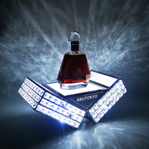 Led Illuminated Wine Stand Rectangle Acrylic Modern <b>Bar</b> Party Display <b>Rack</b> With Lighted Feature - Product Image 3