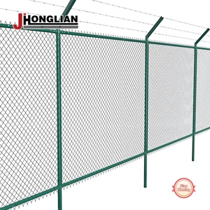 Bán buôn phổ biến dây lưới fenc PVC tráng Cyclone kim cương lưới dây hàng rào mạ kẽm Chuỗi liên kết hàng rào CuộN - Product Image 4