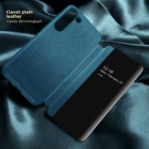 เคสโทรศัพท์แบบพับได้หนังเรียบกึ่งโปร่งใสรุ่นขายดีที่สุดสำหรับ Samsung S23, S25, S25 Plus และ S25 U - Product Image 3