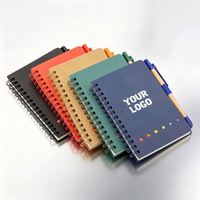 Bloc de Notas Kraft con Logotipo Personalizado, con Bolígrafo, Notas Adhesivas, Cuaderno para Regalo Promocional, Bloc de Notas Impreso Personalizado