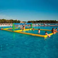 Hochwertiges Strandsprung-Wasserspiel Aufblasbarer Volleyball-Poolplatz