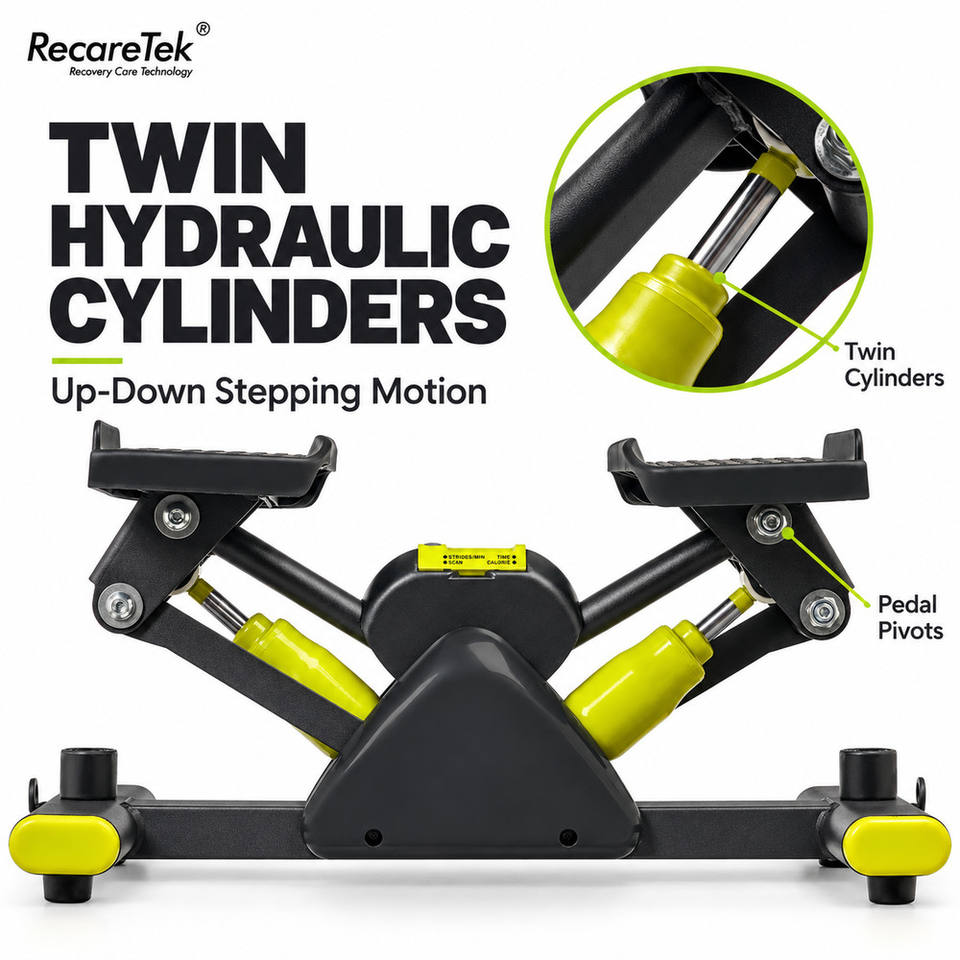 Multi Exerciser Hydraulic Workout Stepper Compact Gym Equipment Lower ...