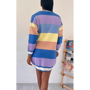 Cárdigan Bordado Colorido 837 con Decoración de Botones, Ropa Casual Larga y Corta para las Temporadas de Invierno y Otoño - Product Image 1