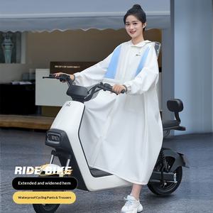 Imperméable une pièce en EVA épaissi et allongé pour femmes adultes, idéal pour vélos électriques, motos, étudiants et randonnées - Product Image 2