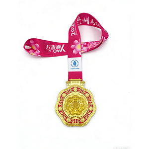 Medaglia per Sfida Ciclistica Aziendale - Design 3D Bicicletta in Lega di Zinco con Logo Personalizzato, Stampa in Rilievo Fiore/Piramide/Angelo/Laurea per Dipendenti - Product Image 1