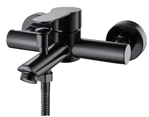 <span class=keywords><strong>Mitigeur</strong></span> de douche thermostatique mural en cuivre chromé poli avec pommeau de douche carré à jet pluie doux et monocommande - Product Image 1