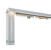 Tringles à rideaux motorisées en alliage d'aluminium personnalisées Stores verticaux automatiques pour maison intelligente pour les fêtes de bar mitsva de mariage