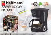 ماكينة تحضير القهوة بالتقطير من هوفمانز كيتشن أبلاينس، 220 فولت، 6 أكواب، 1000 واط، آلة تحضير سريعة كهربائية مع إبريق زجاجي، شائعة في أفريقيا