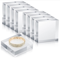 Bloc de présentation en acrylique transparent solide personnalisé en usine pour montres et bijoux