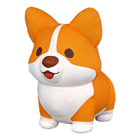 Corgi inflable mascota perro inflable de dibujos animados perro Pug inflable para decoración o publicidad o eventos