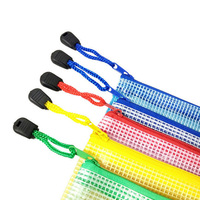 Bolsa organizadora transparente de PVC para documentos, bolsa de sobre con cremallera, carpeta de archivos, con bloqueo, B5, B4, A4, A5, A6