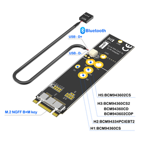 BCM94360CD/BCM94360CS2/BCM943224PCIEBT2 12+6ピン WiFi カード M.2 NVMe M キーアダプター OS PCB デスクトップ用 在庫あり - Product Image 2