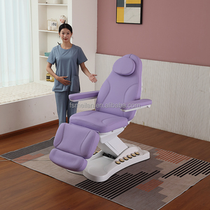 Extensión de Camilla facial Esteticista cosmética Salones de belleza curvos Tratamiento Examen Spa Mesa de masaje Cama de pestañas curvada - Product Image 2