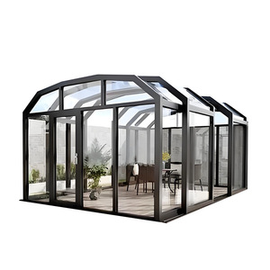 <span class=keywords><strong>Kit</strong></span> de <span class=keywords><strong>véranda</strong></span> extérieure moderne <span class=keywords><strong>en</strong></span> <span class=keywords><strong>aluminium</strong></span> avec toit incliné <span class=keywords><strong>en</strong></span> verre trempé et cadre <span class=keywords><strong>en</strong></span> alliage d'<span class=keywords><strong>aluminium</strong></span> - Product Image 3