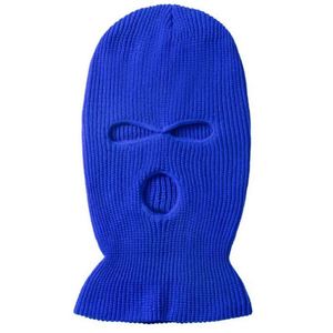 Balaclava en tricot acrylique, masque intégral pour le ski, bonnet multicolores, masque de ski avec logo personnalisé pour les événements promotionnels - Product Image 1