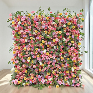 Mới đến 5D siêu thực hoa mẫu đơn hoa nhân tạo tường cho trang trí đám cưới bối cảnh - Product Image 4