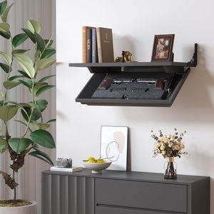 Estante Flotante de Madera Maciza para Montar en la Pared con Compartimento Oculto Secreto para Almacenamiento de Ocultación Mueble Decoración del Hogar Caja de Seguridad - Product Image 2