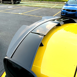 Mercedes-Benz A-Class W177 Rear Spoiler Piano <b>Black</b> Carbon Fiber Texture ABS Wing Shaped <b>Trunk</b> Lid Modification - Product Image 2