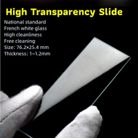 Ex-Lab Wholesale 7101 Microscope Slide Both Sides Smooth Glass Slide Water-ground Edges Right Angle and Guide Angle