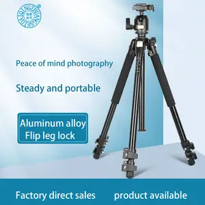 QZSD Q304 aluminium Aloi berdiri dengan kepala bola tripod profesional untuk kamera