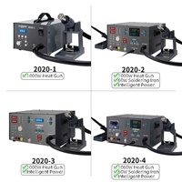 YAOGONG 2020-4 Nouveau pistolet à air chaud intelligent en métal SMD 4-en-1 1000W, fer à souder 110/220V 480 certifié CE ROHS