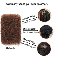 Extensions de cheveux humains brésiliens vierges 100% non traités, bruts, Remy, Afro Kinky Curly, en vrac pour tresses et dreadlocks, 10-20 pouces