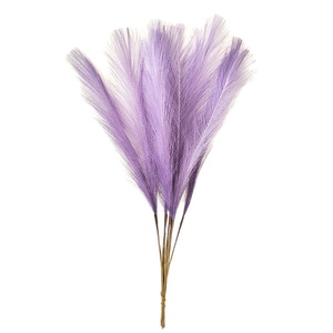 Fleur artificielle <span class=keywords><strong>de</strong></span> 55 cm, <span class=keywords><strong>herbe</strong></span> <span class=keywords><strong>de</strong></span> <span class=keywords><strong>la</strong></span> <span class=keywords><strong>pampa</strong></span>, <span class=keywords><strong>fausse</strong></span> composition florale, décoration <span class=keywords><strong>de</strong></span> sol pour salon et mariage, plante artificielle - Product Image 4