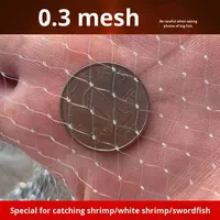 Red de Pesca de Monofilamento para Peces Pequeños y Camarones, Red de Pesca Lanzada a Mano con Ojales Pequeños, Redes de Pesca, Atarraya de Pesca