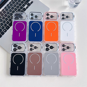 Funda Magnética con Soporte para Cámara y Lente de Cristal para iPhone 17 Air 16 Pro Max, Cubierta Trasera Metálica Original - Product Image 3